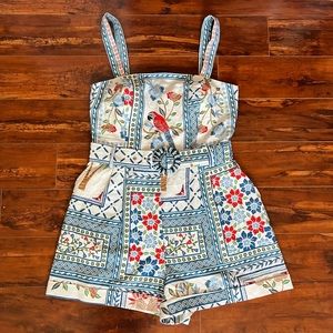 House of Harlow 1965 tropical bird romper